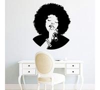 43x52cm Cantante nero rimovibile decalcomania per bambini camera da letto soggiorno materiale pvc carta da parati in vinile adesivi murali arte a prova di umore murale casa deco