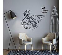 43x52cmCreativa decalcomania rimovibile Swann Queen per soggiorno Camera dei bambini, carta da parati Cinyl in materiale pvc, adesivi murali d'arte, Wallpape impermeabile
