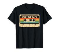 44 Anni Compleanno Uomo Donna Vintage 1977 Best Of 1977 Maglietta