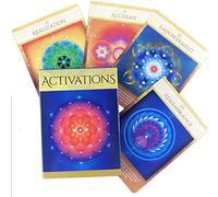 44 Carte Tarocchi Geometria Sacra Attivazioni Mazzo Oracle Divinazione misteriosa Divertimento Festa in Famiglia Gioco da Tavolo ， Inglese Completo