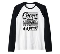 44 compleanno 44 compleanno uomo 44 compleanno papà Maglia con Maniche Raglan