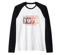 44 Compleanno Donna Uomo 44 Anni Il Migliore del 1978 Maglia con Maniche Raglan