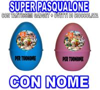 44 GATTI SUPER PASQUALONE SORPRESONE UOVO DI PASQUA CONTENITORI GATTINI