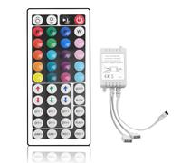 44-Key IR LED Lights Remote Controller DC12V Wireless Smart RGB Control Box 4 Pin 2 Porte Controller Dual Output per SMD 2835 5050 Cambiare Colore RGB LED Strip Lights