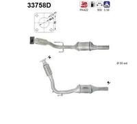 44 KW 60 CV CATALIZZATORE PER Seat Arosa 6H1 1.7 SDI