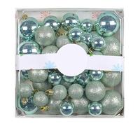 44 Pcs Colorful Christmas Ball Ornaments, Shatterproof Plastic Hanging Decor for Xmas Tree Holiday Party Decorazioni glitterate(Groen)