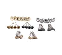 44 Pcs Wire Brush Set | Brass & Steel Wire for Cleansing / Polishing / Deburring | Pen Cup T Shape Brush Set for Mini Tools & Grinders