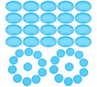 44 Pezzi Dischi Rotondi per Rilegatura Quaderno ad Anelli | ABS Liscio e Lucidato, Riutilizzabile e Delicato Sulle Mani, per Pagine Note e Calendari
