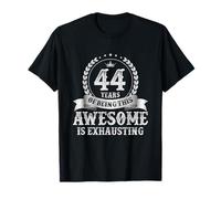 44 Years Of Being Awesome Regalo 44 Anni Compleanno Uomo Maglietta