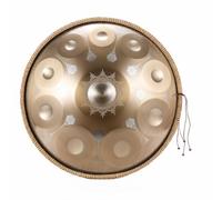 440 HZ 10 note a mano Pan Drums 22 pollici D-Moll in acciaio con custodia morbida (oro 10 note MDL)