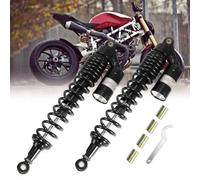440mm 17.3 "Motor Bike Scooter ATV Ammortizzatore Anteriore Posteriore Sospensione Moto Off-Road Protezione Dalla Caduta Sospensione Ammortizzatore(Nero)