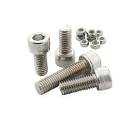 440PCS M3 M4 M5 Hex Hexagon Socket Cap Head Screws Set Stainless Steel, Compatible For Screw Bolt And Nut Assortment Kit
