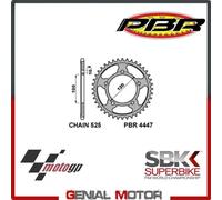 4447 40 C45 Corona PBR Passo 525 - 40 Denti per APRILIA TUONO R 2006 > 2008