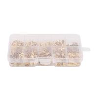 445pcs U Shape Copper Buckle Set | Car Wire Cable Terminal Connectors for Electrical Repairs/DIY/Auto Maintenance | Fire Retardant & Tarnish Proof