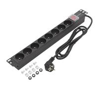 4471 Presa elettrica: presa di sicurezza: 8 250VAC 16A nero QOLTEC