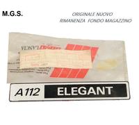 4484068 LOGO, SIGLA MODELLO, SCRITTA, " ELEGANT " PER AUTOBIANCHI A112
