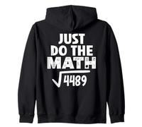 4489 Square Root of 4489 Funny Math Teacher Do The Math 67 Felpa con Cappuccio