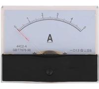 44C2-A, 500 mA, 1 A, 2 A, 3 A, 5 A, 10 A, 15 A, 20 A, 30 A, 50 A, 100 A, classe 1,5, precisione DC 0-5 A, pannello analogico, amperometro (100 mA)