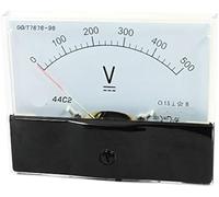44C2 Puntatore Voltmetro DC 1000V 600V 450V Voltmetro analogico da pannello Voltmetro DC 0-500V Campo di misura 1 pz(DC0-500V)