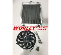 44mm ALLOY RADIATOR&12 Inch Cooling Fan for DATSUN 1200 B110 A12/T 1970-1976 new