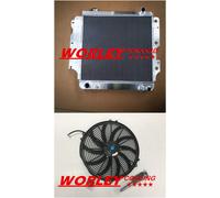44mm ALLOY RADIATOR + FAN for 87-06 JEEP WRANGLER YJ/TJ 2.4L 2.5L 4.0L 4.2L LHD