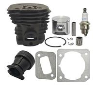 44mm per Nikasil Cilindro Pistone Per HUSQVARNA 340 345 346 346XP 350 351 353 Cuscinetto Collettore di Aspirazione Guarnizione Motosega Parti Motore