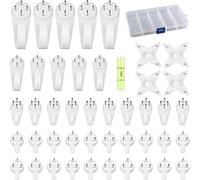 44pezzi Set di Ganci per Quadri Muro, Ganci da Parete Antitraccia, Appendere Quadri Senza Chiodi, Ganci Specchio Muro, Ganci per Appendere Foto,Dipinti,Cappelli, Specchi e Altri Oggetti (5 Dimensioni)