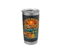 44th Birthday Retro Sloth Tropical Vintage 1982 44 Years Old Bicchiere termico in acciaio inox doppia parete