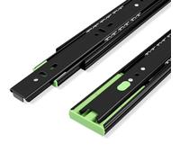 45,0 mm Guide per Cassetti a Estrazione Totale con Soft Close e Silenziose | Binari per Armadi con Ammortizzatore a Doppia Molla e Chiusura a Scatto Rimovibile, Portata 25 kg(30.5cm/12in)