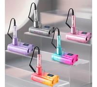 45.000 giri/min Smerigliatrice elettrica professionale per unghie, include punte abrasive e base, lima elettrica ricaricabile per rimuovere smalto gel e unghie acriliche, adatta per uso in salone e do