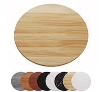 45-100cm Grande Piatto girevole in legno Lazy Susan per Tavolo da Pranzo, Giradischi girevole for cucina, Silenzioso Robusto(Light walnut,45cm/18in)
