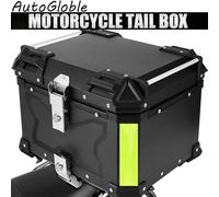 45/55/65L Scatola per bagagliaio per moto in alluminio Scatola superiore impermeabile Scatola di coda Porta bagagliaio Scatola di coda per moto universale Bagagli
