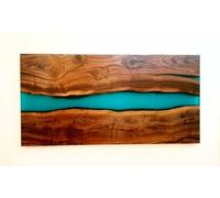 45.7cm x 30.5cm Angolo Table Top Epossidica Legno Tavolo,Custom Order,Resina