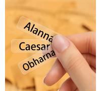 45/90/180/360/480 pezzi Etichette adesive personalizzate, impermeabili, di medie dimensioni, per nome, scuola, ufficio, bottiglie d'acqua, matite, multifunzionali, durevoli, decorative, riutilizzabili