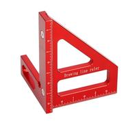 45/90 Gradi Alluminio Mitre Triangolo Righello Scribers Layout Ad Alta Precisioni Strumento di Misura Multiuso Per Ingegneri Costruzioni Strumento di Misura Lavoratore