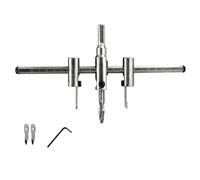 45 # Acciaio Regolabile Hole Cutter Costruzione Foro Punzonatura Strumento 30 a 300mm per Legno Cartongesso Applicazioni FAI DA TE Strumento di regolazione rapida della taglierina
