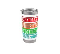 45° compleanno leggendario dal dicembre 1981 frase di compleanno Bicchiere termico in acciaio inox doppia parete