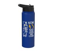 45° compleanno per le donne, I'm Now 45 anni, Cool BDay Stainless Steel Insulated Water Bottle