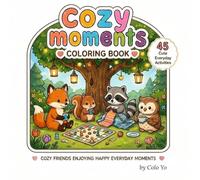 45 Cute & Relaxing Designs for Stress Relief and Creative Fun, Cute Happy Animals to Color Bold & Easy Coloring for All Ages ,Adorable Animal Coloring Book for Relaxation