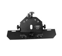 45 Degree Chamfer Bracket for Angle Grinder | Tile Chamfering Tool for 115/125 Grinder | Metal Chamfer Holder with Screws/Nuts | High Efficiency Cutting & Grinding Accessory (Black Screw)