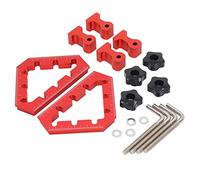 45 Degree Positioning Squares | Aluminum Alloy Woodworking Clamping Tool | Right Angle Fixing for Cabinets/Frames/Boxes | 2Pcs Set with Etched Scale & 60mm Clamping Capability