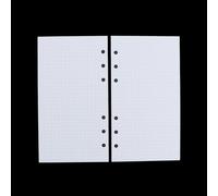 45 fogli di carta di ricarica per blocco note, pagine interne per raccoglitori a spirale, pagine interne compatibili con raccoglitori ad anelli (A6-griglia)