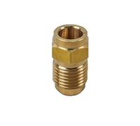 45 gradi 1/4" 3/8" 1/2" 3/4" Flare Turn To End Feed Tube Coupling Brass Pipe Fitting Adapeter Water Gas Air Fuel Pipe Fitting(No Nut, Fit 19,05 mm OD Tube)