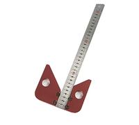 45 gradi in lega di alluminio Center Scribe Square Center Finder Line Gauge Layout con righello sostituibile Strumento fai-da-te for la lavorazione del legno,Prodotti di precisione