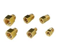 45 gradi SAE 1/4" 3/8" 1/2" 3/4" svasato femmina a maschio raccordo riduttore riduttore tubo in ottone connettore adattatore condizionatore d'aria-1l4 a 3l8 pollici-dritto-SAE femmina a maschio