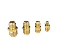 45 gradi SAE-Standard Flare 1/4" 3/8" 1/2" 3/4" OD Tube Equal Reducer Brass Pipe Fitting Connector Adapeter Coupling For Air Co Pipe Fitting(19,05 mm 3l4 Inch)