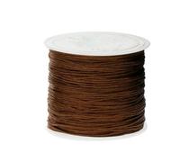 45 m/rotolo 0,8 mm filo per perline per gioielli nodo cinese macramè fai da te braccialetti tessitura creazione nappe accessori all'ingrosso-caffè chiaro