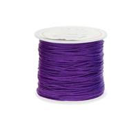 45 m/rotolo 0,8 mm filo per perline per gioielli nodo cinese macramè fai da te braccialetti tessitura creazione nappe accessori all'ingrosso - viola scuro
