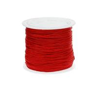 45 m/rotolo 0,8 mm filo per perline per gioielli nodo cinese macramè fai da te braccialetti tessitura creazione nappe accessori all'ingrosso-rosso