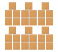 45 Pcs Foglio Di Sughero Adesivo Sottobicchieri Rotondo Piastrelle in Con